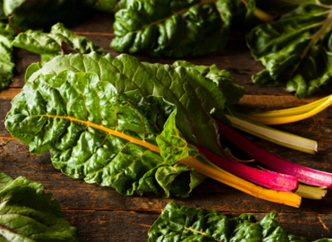 swiss chard eating